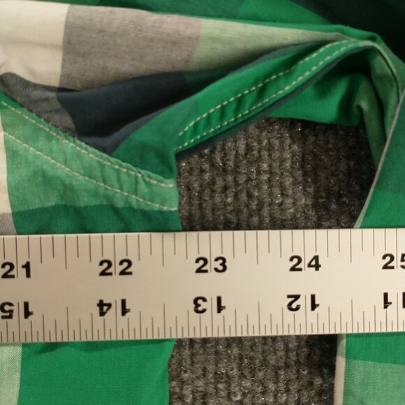 Double Pump Mens Pearl Snap Shirt Multi Large Plaid Long Sleeve Pockets Cotton - Picture 12 of 12